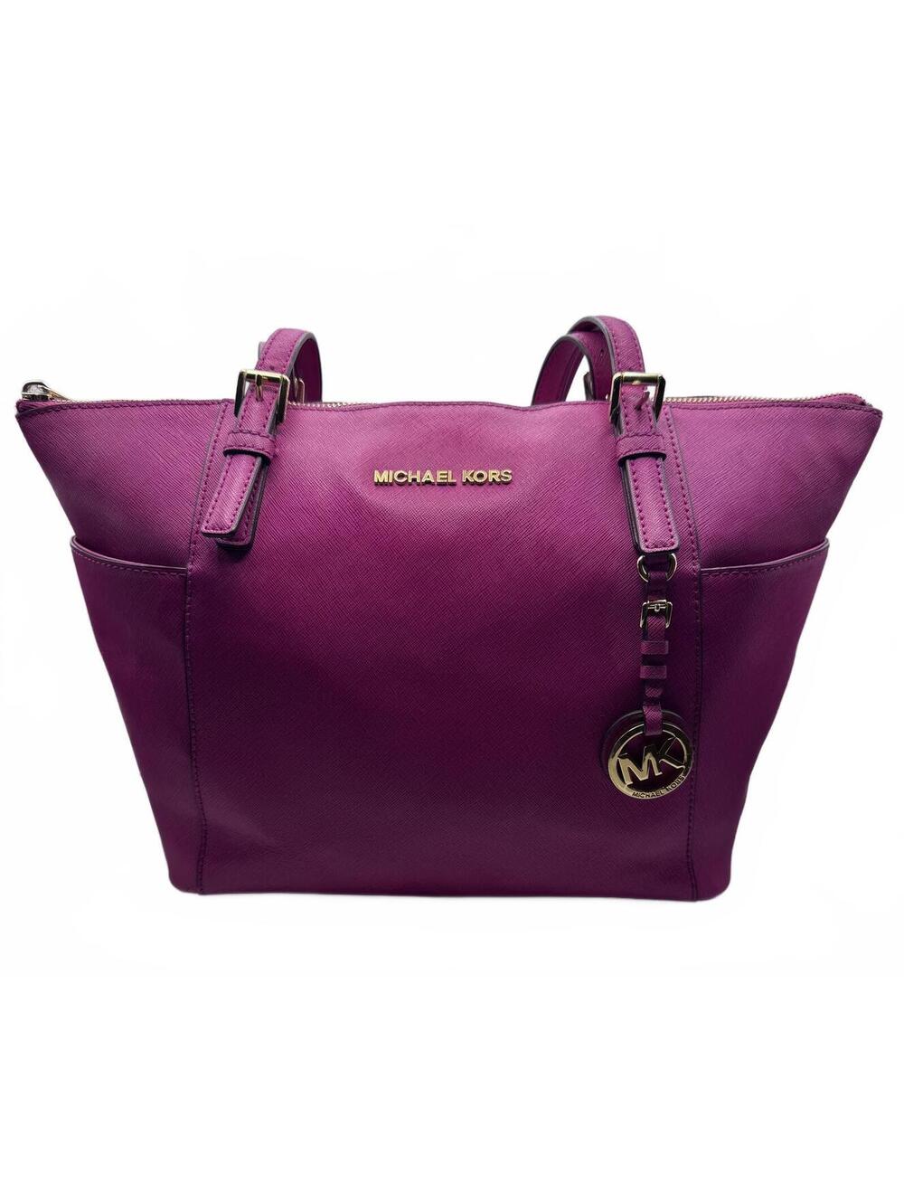 Michael Kors Pink Saffiano Leather Tote Bag